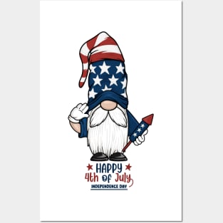 Patriotic Gnome Posters and Art